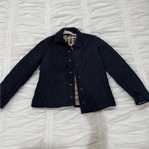 Burberry Navy Quilted Jacket